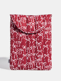Burgandy Bows Laptop Sleeve