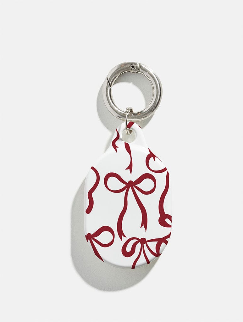 Burgundy Bows AirTag Case in Gloss