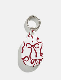 Burgundy Bows AirTag Case in Gloss