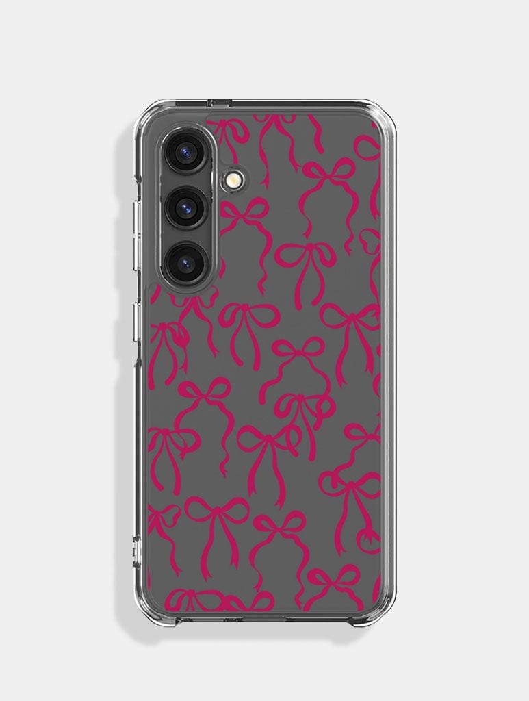 Burgundy Bows Android Case