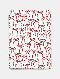 Burgundy Bows Tablet Sleeve