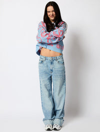 Cherry Bow Knitted Cardigan