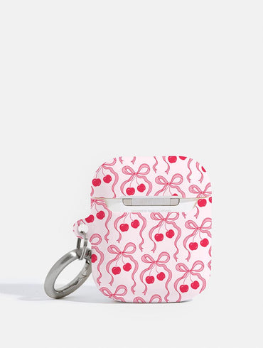 Cherry Ribbon Bow AirPods Case