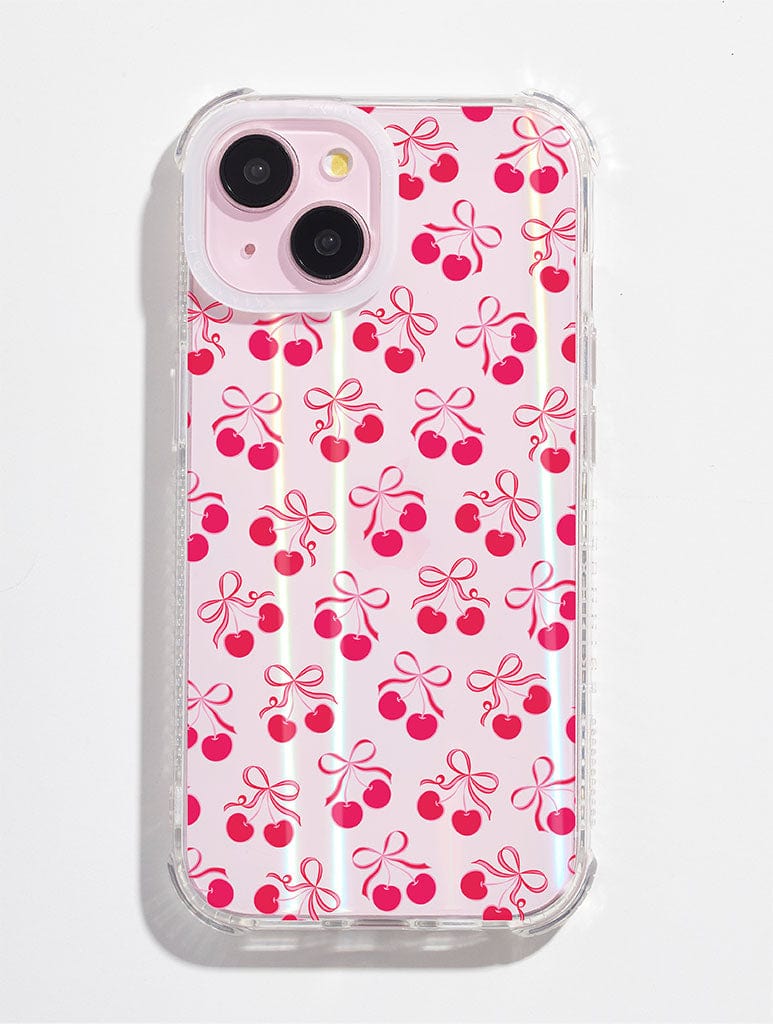 Cherry Ribbons Shock iPhone Case