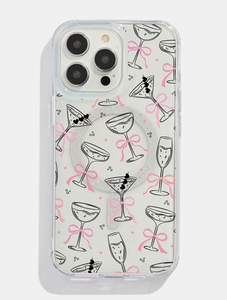 Cocktail Bows Glitter MagSafe iPhone Case