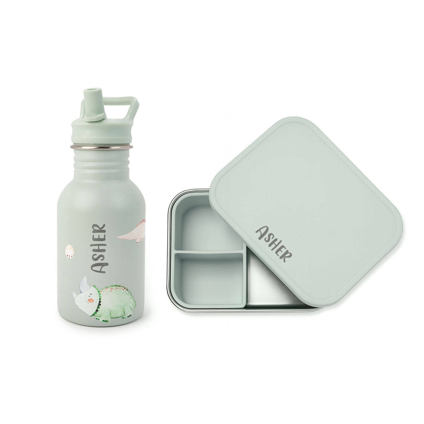 JBØRN Personalised Water Bottle & Lunch Box Set