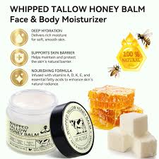 Tallow Honey Cream Glow Hydrating Skin Improve Elasticity Soft Bleaching Improve Dullness Firming Face Body Moisturizer Lotion