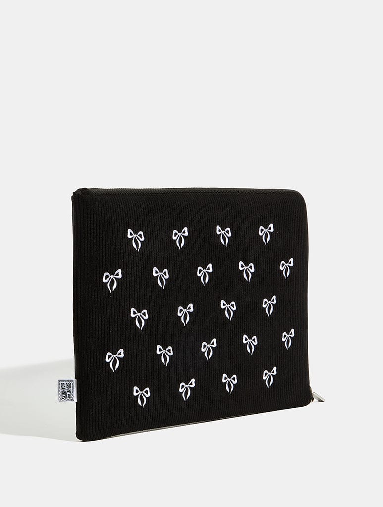 Embroidered Bow Laptop Case