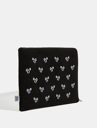 Embroidered Bow Laptop Case
