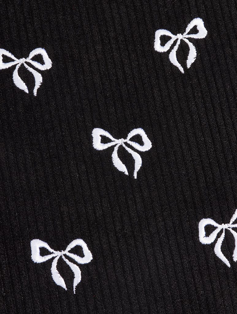 Embroidered Bow Laptop Case