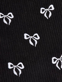 Embroidered Bow Laptop Case