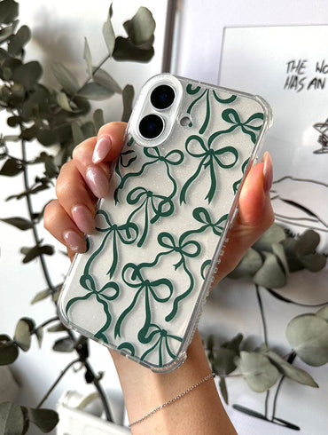 Green Bows Shock iPhone Case