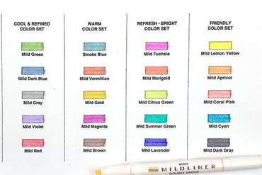 Mildliner Dual Tip Markers and Highlighters