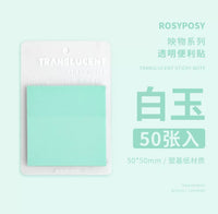 Coloured Transparent Sticky Notes