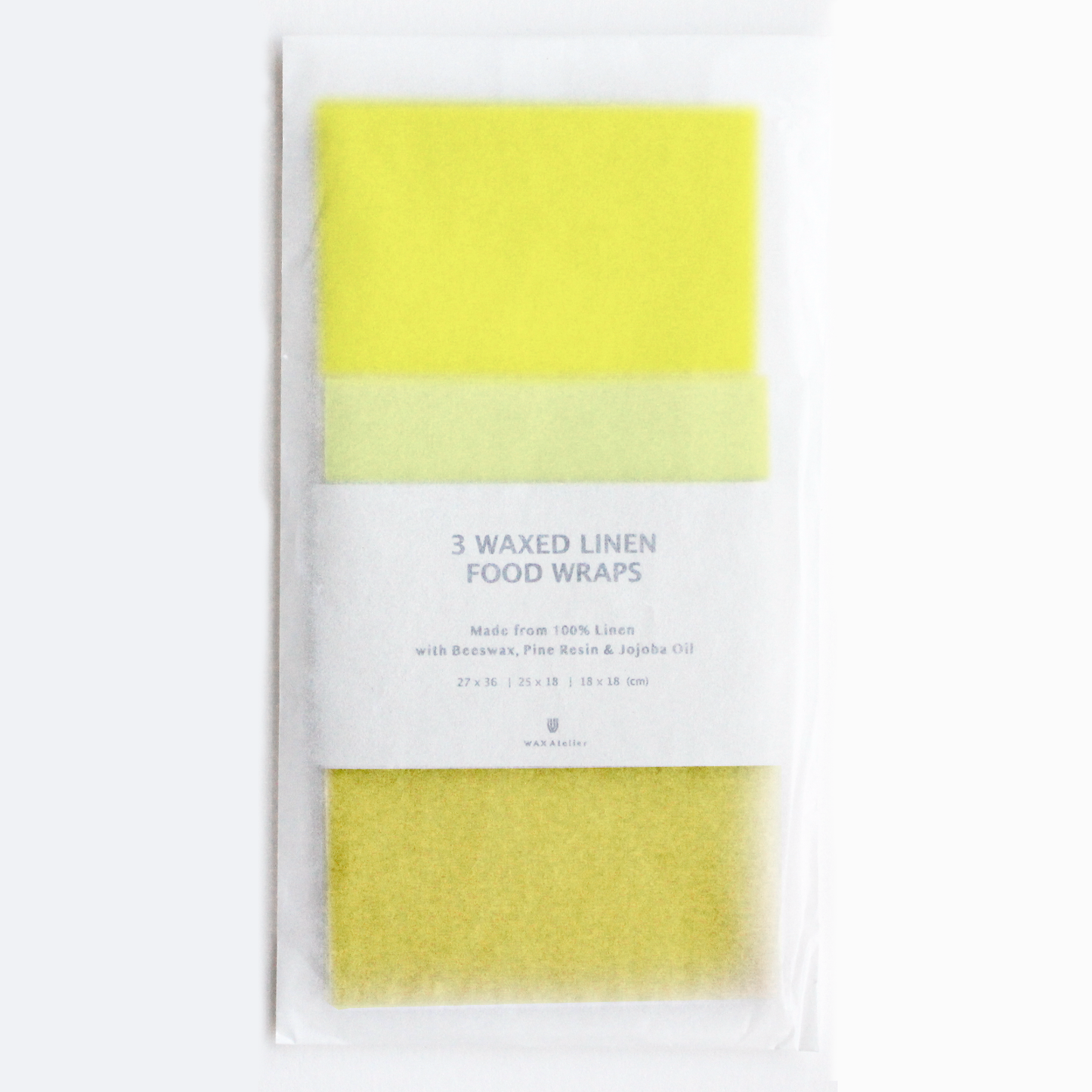 3 WAXED LINEN FOODWRAPS