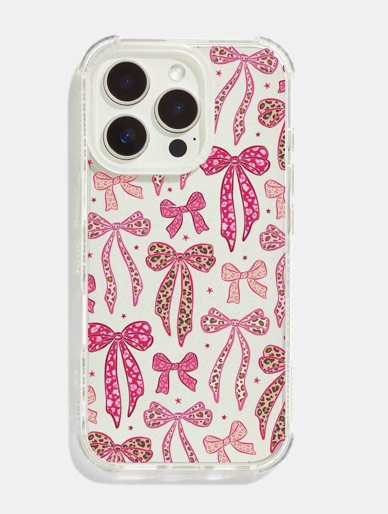 Leopard Bows Shock iPhone Case