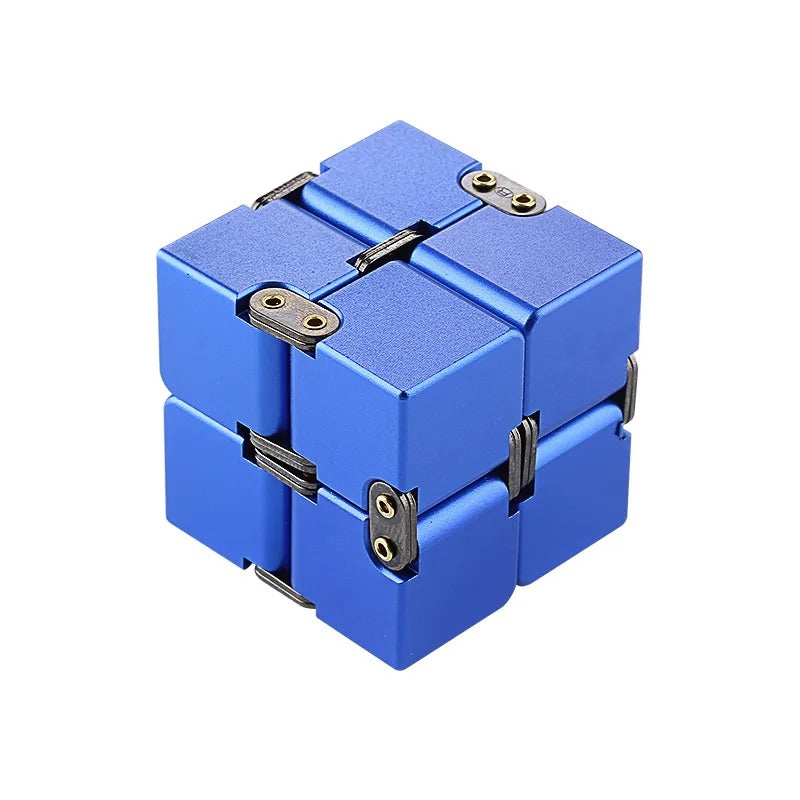 Infinity Cube Metal Fidget Toys,Aluminium‌ Antistress Anxiety Fidgeting EDC Anti Stress Relief Toy for Adult Kids Autism ADHD