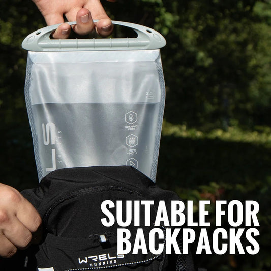WRELS 1.5L/2L/2.5L/3L TPU Hydration Bladder BPA Free Water Reservoir Water Bag for Running Cycling Hiking Water Storage Bag