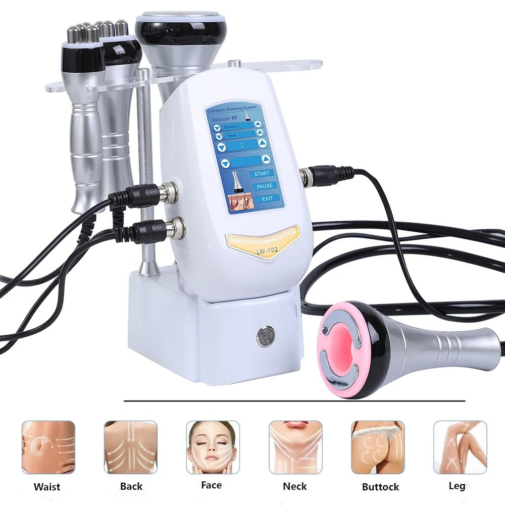 40K Cavitation Machine 4-1 Ultrasonic RF Body Shaping Lose Weight Multipolar Slimming Facial Skin Tightening Lifting Device