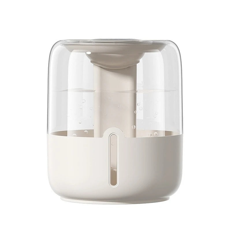 4.8L Dual-Nozzle Silent USB Humidifier with Night Light And Antibacterial Mist for Bedroom Office Desk And Nursery Home Use