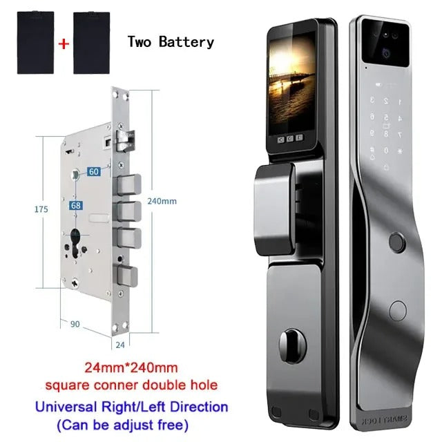Smart Lock Household Anti-theft Door Fingerprint Lock With Camera Password Lock Large Door Lock