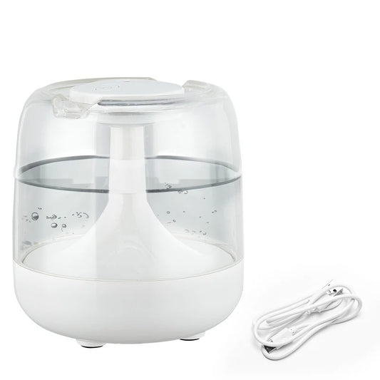 USB Connected Three Nozzle Humidifier 1.8L Large Capacity 3-Gear Adjustment Essential Oil Diffuser With LED Night Light