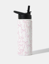 Pink Bows 18oz Stainless Steel Water bottle