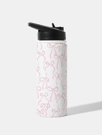 Pink Bows 18oz Stainless Steel Water bottle