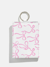Pink Bows Card Holder