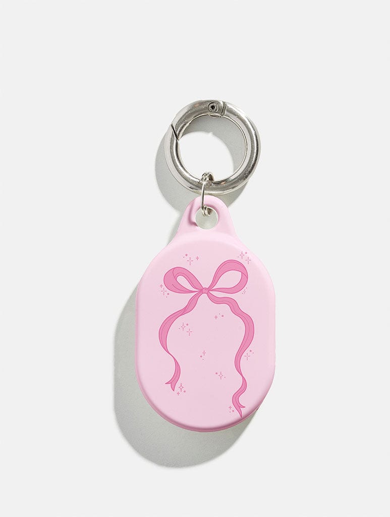 Pink Single Bow AirTag Case in Gloss