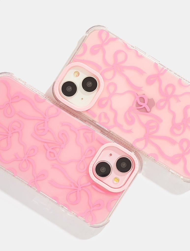 Pink Tinted Bow Shock iPhone Case