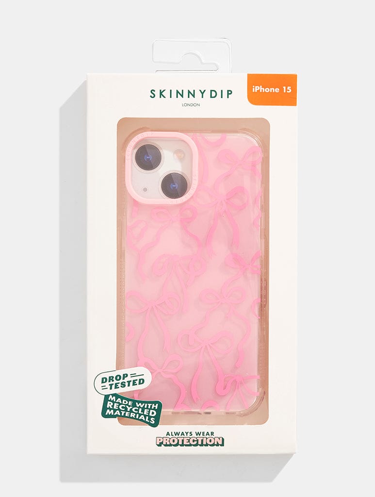 Pink Tinted Bow Shock iPhone Case