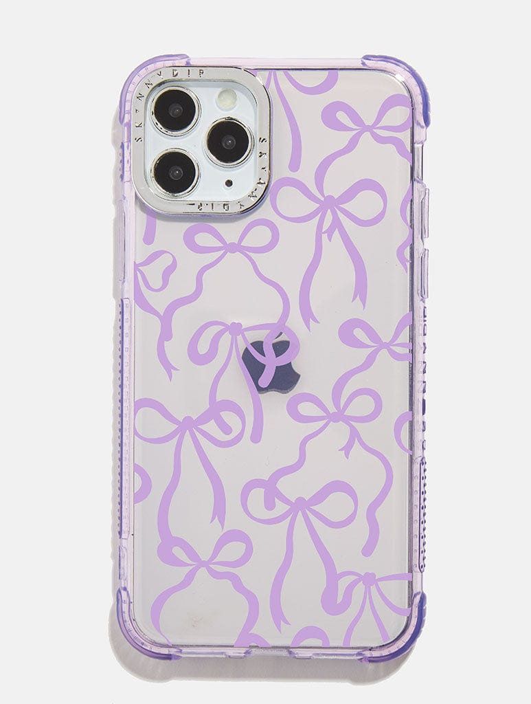 Purple Bows Shock iPhone Case