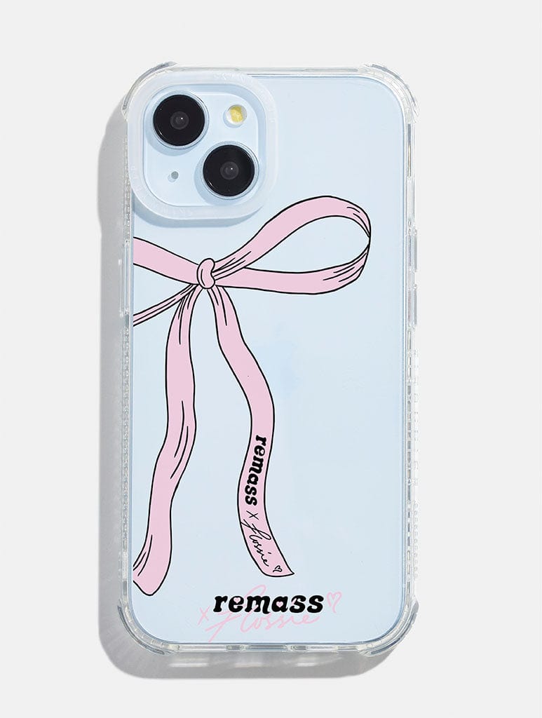 Remass x Flossie Pink Bow Shock iPhone Case