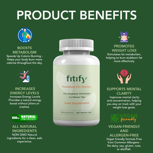 Fitify Supplement, 60 Capsules, Control your cravings, Food Supplement UK Seller