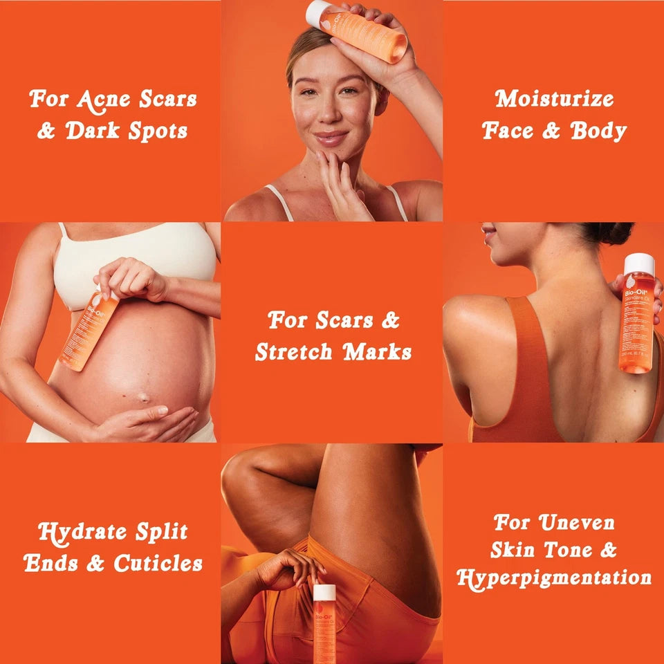 Bio-Oil Skincare Oil, Body Oil for Scars and Stretchmarks, Serum Hydrates Skin,