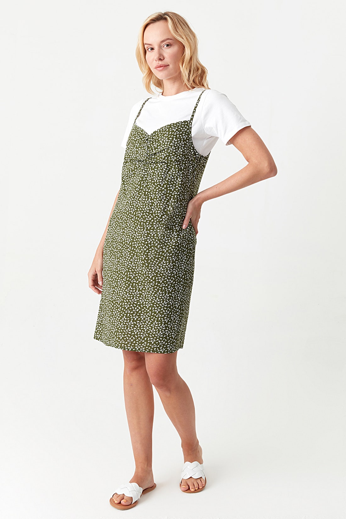 Multi Floral 2 In 1 Dress