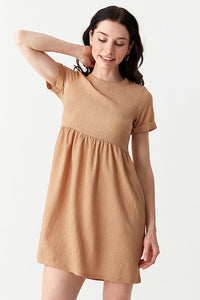Pebble Textured Smock Dress