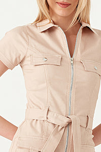 Stone D-Ring Casual Bodycon Dress
