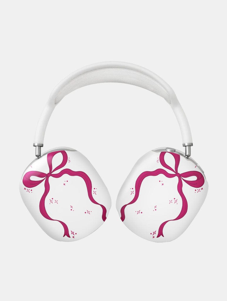 Single Burgundy Bow AirPods Max Case in Gloss