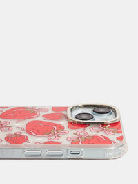 Strawberry Bow Shock iPhone Case