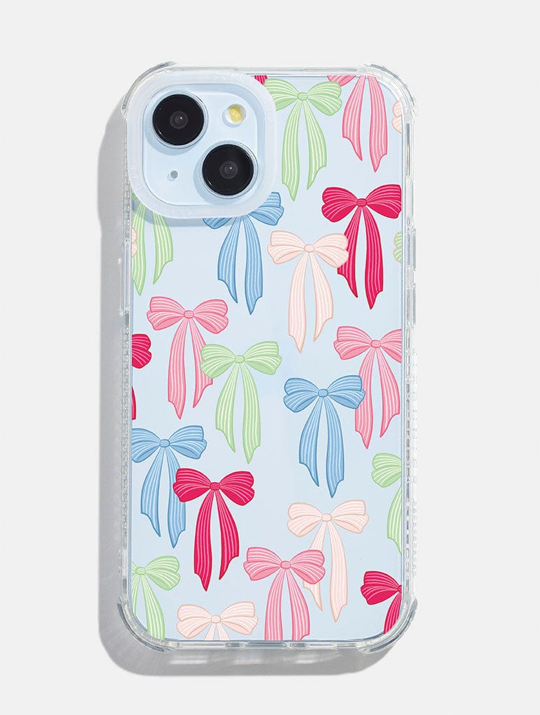 Striped Bows Shock iPhone Case