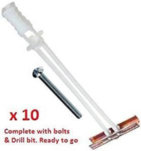 M6 Snap Toggle Fixings – Heavy Duty Wall Anchors for Plasterboard & Drywall | LCD/LED/TV Mounting