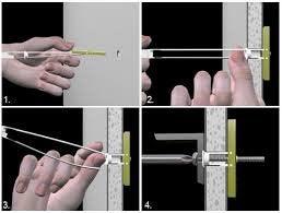 M6 Snap Toggle Fixings – Heavy Duty Wall Anchors for Plasterboard & Drywall | LCD/LED/TV Mounting