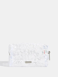 White Bow Makeup Bag