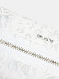 White Bow Makeup Bag