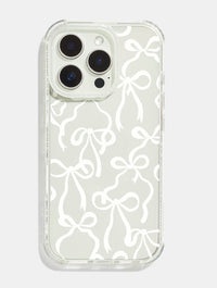 White Bows Shock iPhone Case