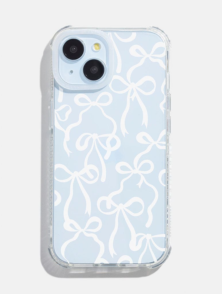 White Bows Shock iPhone Case