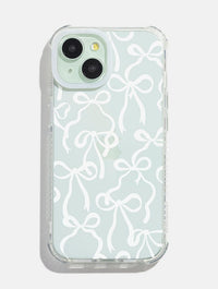 White Bows Shock iPhone Case