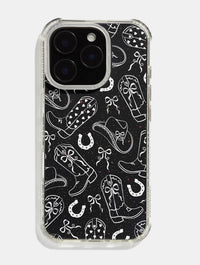 White Coquette Cowgirl Shock iPhone Case